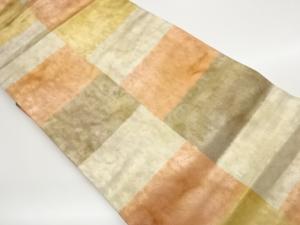 引箔変わり横段模様織出し名古屋帯